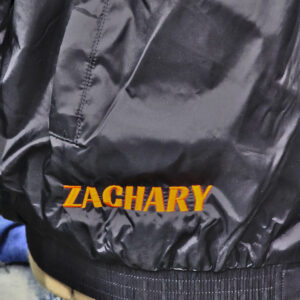 Personalized Embroidered Lettering